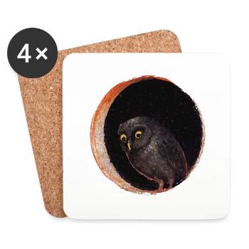 Garden Of Earthly Delights - Coasters (set of 4) - white - Front