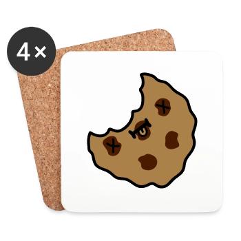 totes plaetzchen stueck - Coasters (set of 4) - white - Front