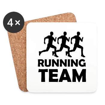 running_team_01 - Coasters (set of 4) - white - Front