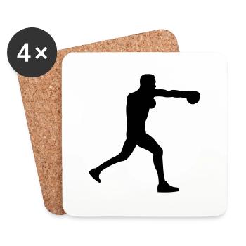 boxer - Untersetzer (4er-Set) - Weiß - Vorne