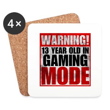 Mode de jeu - Dessous de verre (lot de 4) - blanc - Devant