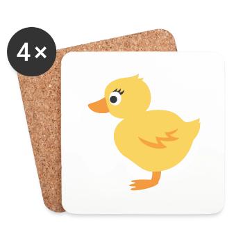 chick - Coasters (set of 4) - white - Front