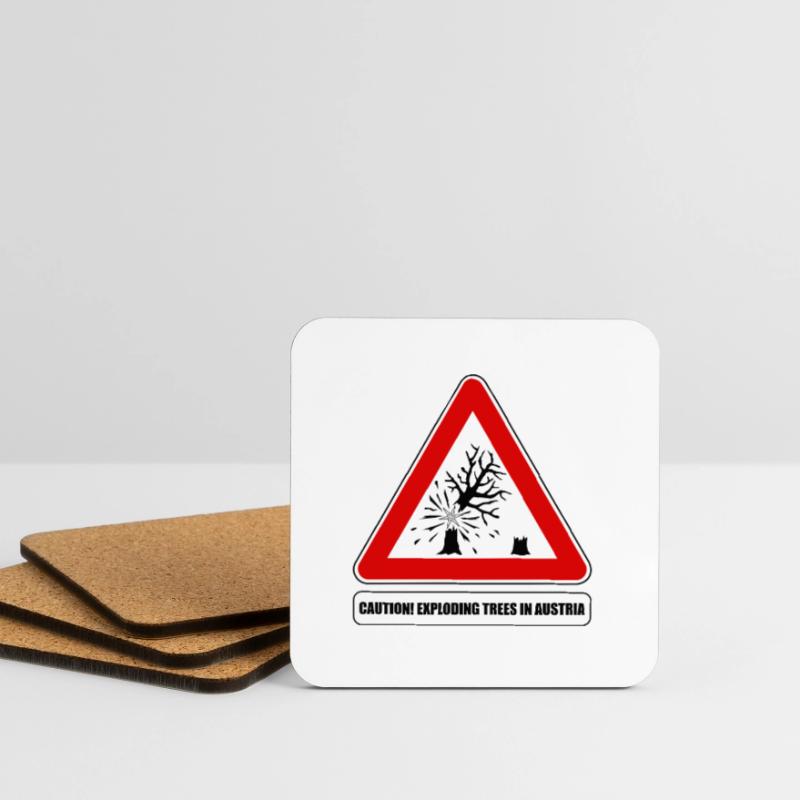 explodierende bäume,  exploding trees Austria Untersetzer (4er-Set)