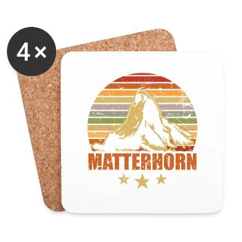 Matterhorn BytheManzanitas - Untersetzer (4er-Set) - Weiß - Vorne