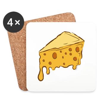 Cheesy - Coasters (set of 4) - white - Front