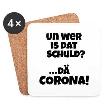 Karneval 2022 - Untersetzer (4er-Set) - Weiß - Vorne