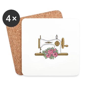 Je Peux Pas J'ai Couture - Dessous de verre (lot de 4) - blanc - Devant
