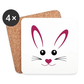 hase - Coasters (set of 4) - white - Front