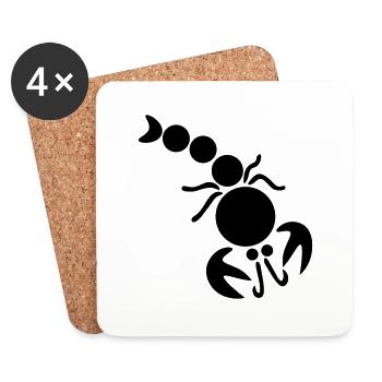 Larry le homard - Dessous de verre (lot de 4) - blanc - Devant