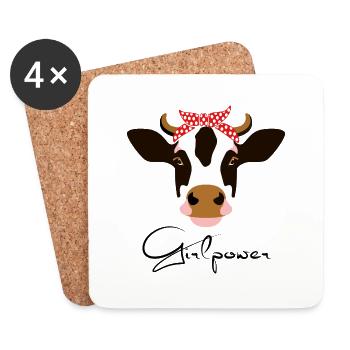 Girl power - Coasters (set of 4) - white - Front