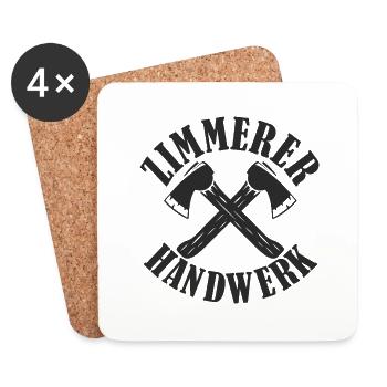 ZIMMERER HANDWERK - Untersetzer (4er-Set) - Weiß - Vorne