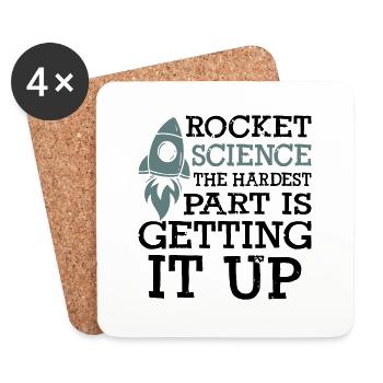 Rocket Science - Untersetzer (4er-Set) - Weiß - Vorne