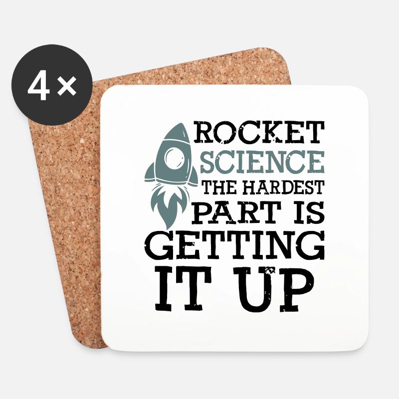 Rocket Science - Coasters (set of 4) - white