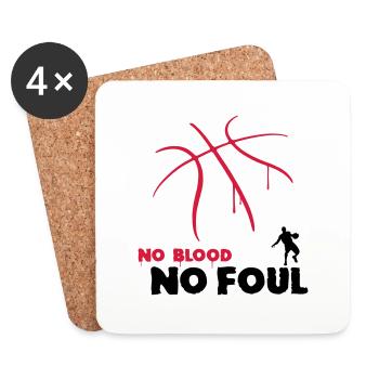 Basket-ball Basketball Basket - Dessous de verre (lot de 4) - blanc - Devant