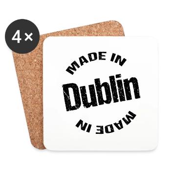 Made in Dublin - Coasters (set of 4) - white - Front