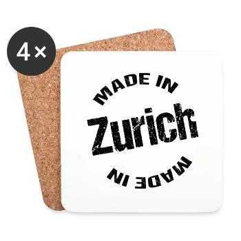 Made in Zurich - Coasters (set of 4) - white - Front