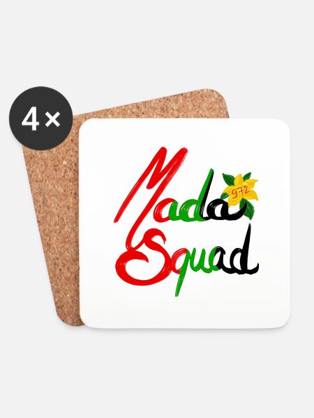 Mada squad 972 - Coasters (set of 4) - white