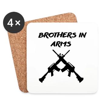 Brotherhood of Arms. - Coasters (set of 4) - white - Front