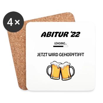 ABI 22 - Untersetzer (4er-Set) - Weiß - Vorne