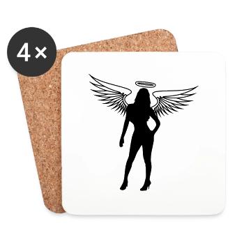 Braves Hot Girl - Coasters (set of 4) - white - Front