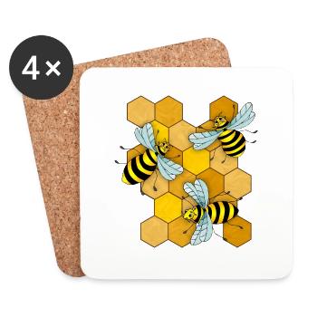 Insects - Coasters (set of 4) - white - Front