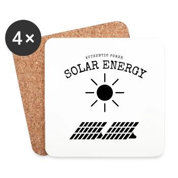 Solar Energy Authentic Power - Untersetzer (4er-Set) - Weiß - Vorne