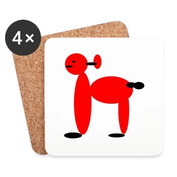 Lama - Coasters (set of 4) - white - Front