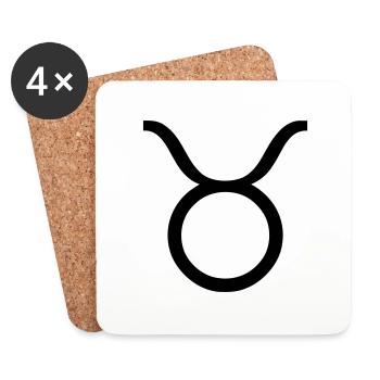 stier1 - Coasters (set of 4) - white - Front