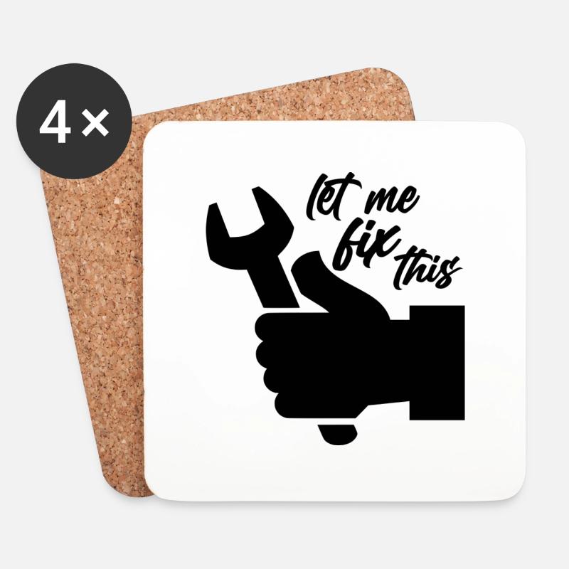 let me fix this - Untersetzer (4er-Set) - Weiß