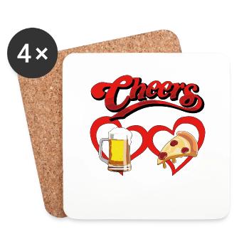 My true love - Coasters (set of 4) - white - Front