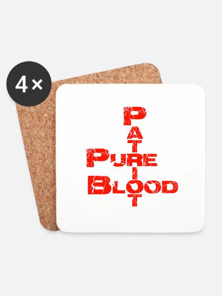 Pure Blood - Coasters (set of 4) - white