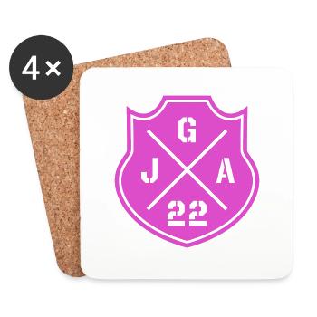 JGA 22 Junggesellenabschied Team Braut - Untersetzer (4er-Set) - Weiß - Vorne