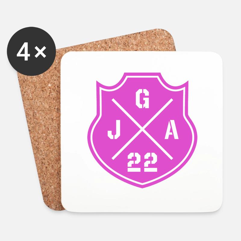 JGA 22 Junggesellenabschied Team Braut - Untersetzer (4er-Set) - Weiß