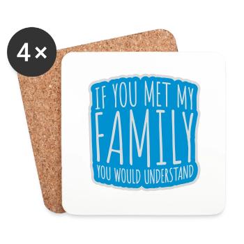 you would understand quote - Coasters (set of 4) - white - Front