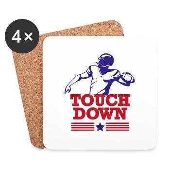 Touch down american dream - Coasters (set of 4) - white - Front