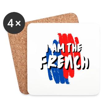 I AM THE FRENCH - Coasters (set of 4) - white - Front