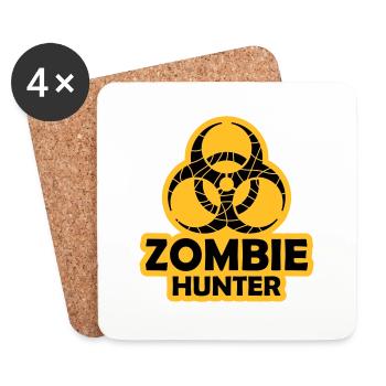 zombie hunter Halloween Zitat - Untersetzer (4er-Set) - Weiß - Vorne