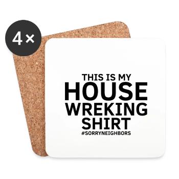 House Demolition and Renovation Design - Coasters (set of 4) - white - Front