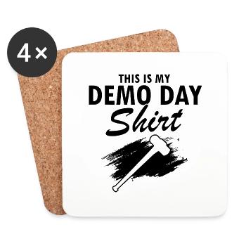 House demolition and house renovation - Coasters (set of 4) - white - Front