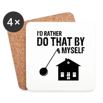 House demolition design and house renovation - Coasters (set of 4) - white - Front