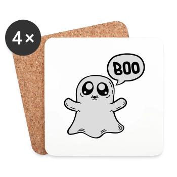Little sweet boo ghost - Coasters (set of 4) - white - Front