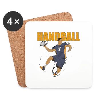 Handball - Coasters (set of 4) - white - Front
