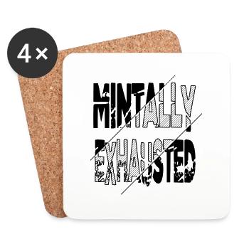 Happy Fairy Tail Cadeau de Noël Dork - Dessous de verre (lot de 4) - blanc - Devant