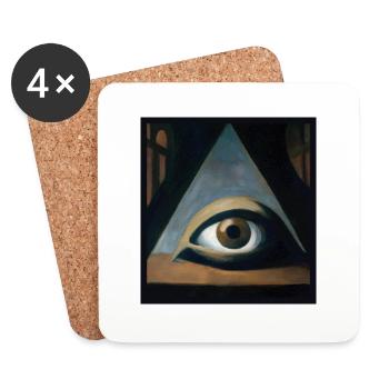 The Occult Eye - Coasters (set of 4) - white - Front