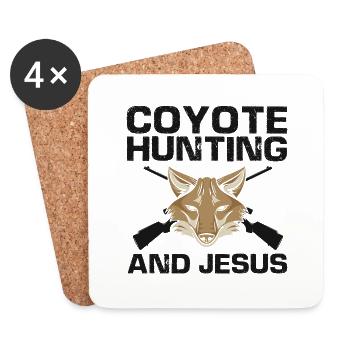 Coyote Design for Coyote Shreactors - Coasters (set of 4) - white - Front