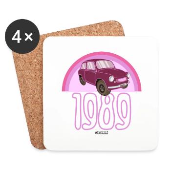 1989 - Coasters (set of 4) - white - Front