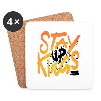 Stay Up Kings ! Only One Place - Dessous de verre (lot de 4) - blanc - Devant