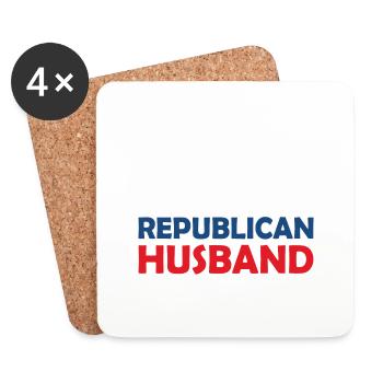 Divorce Your Republican Husband Divorcee Ex-Wife W - Coasters (set of 4) - white - Front