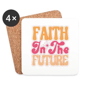 FAITH IN THE FUTURE BEST 2023 QUOTES - Dessous de verre (lot de 4) - blanc - Devant