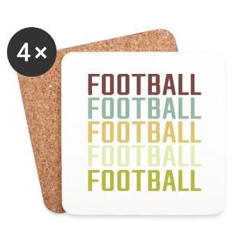 Soccer Fussball - Coasters (set of 4) - white - Front